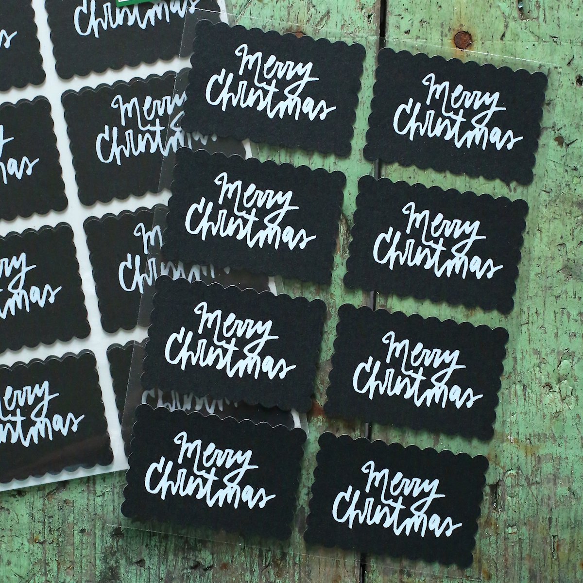 Merry Christmas Chalkboard Stickers | www.sprinklebeesweet.com