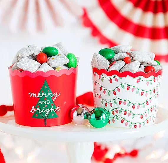 Christmas Baking Cups: Merry + Bright | www.sprinklebeesweet.com