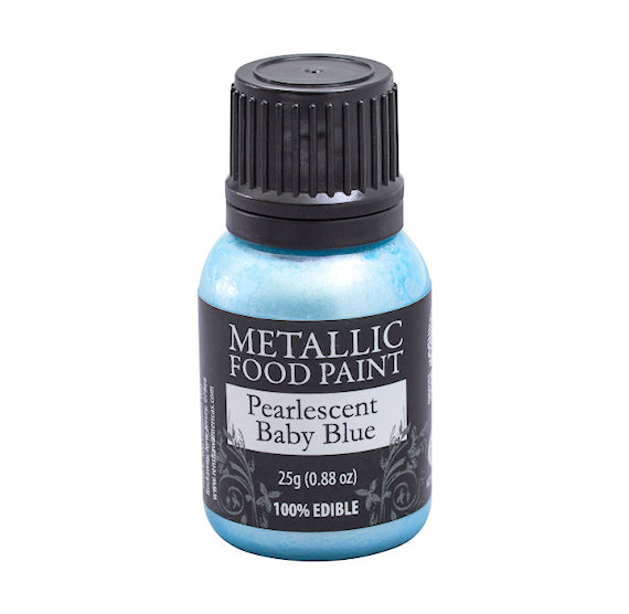 Metallic Food Paint: Light Blue | www.sprinklebeesweet.com