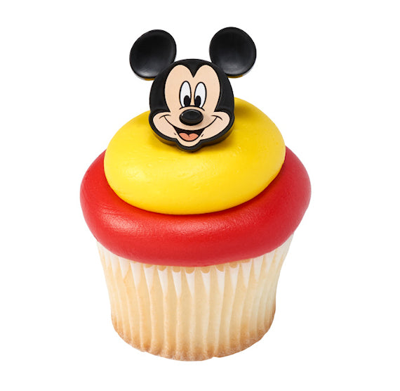 Mickey Cupcake Topper Rings | www.sprinklebeesweet.com