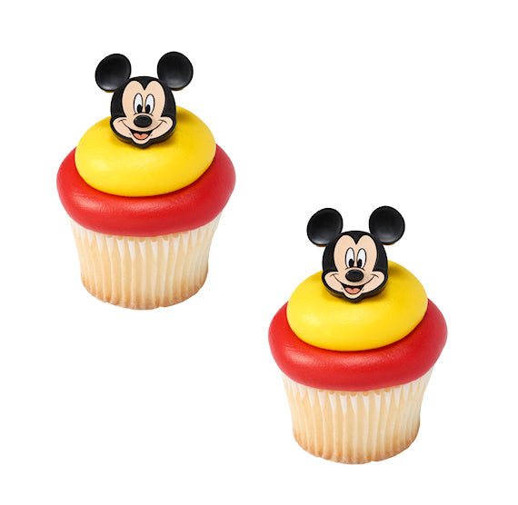 Mickey Cupcake Topper Rings | www.sprinklebeesweet.com