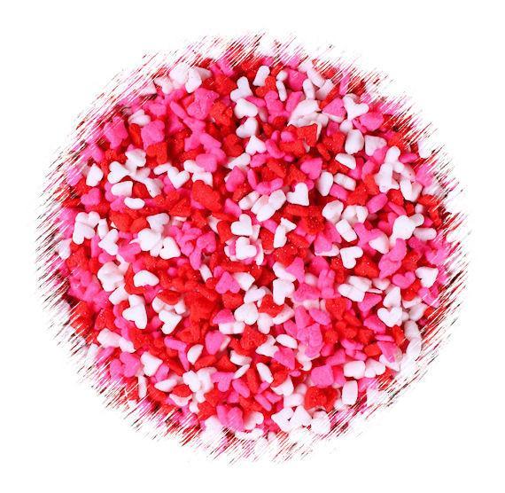 Mini Heart Sprinkles: Valentine | www.sprinklebeesweet.com