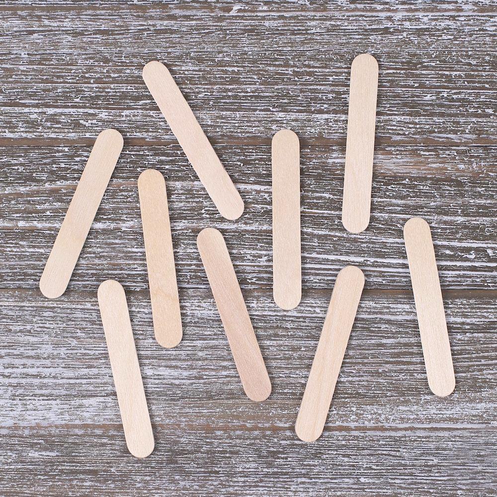 Mini Wooden Popsicle Sticks: 2.5