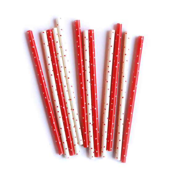 Reusable Straws: Valentine's Day Mini Hearts | www.sprinklebeesweet.com
