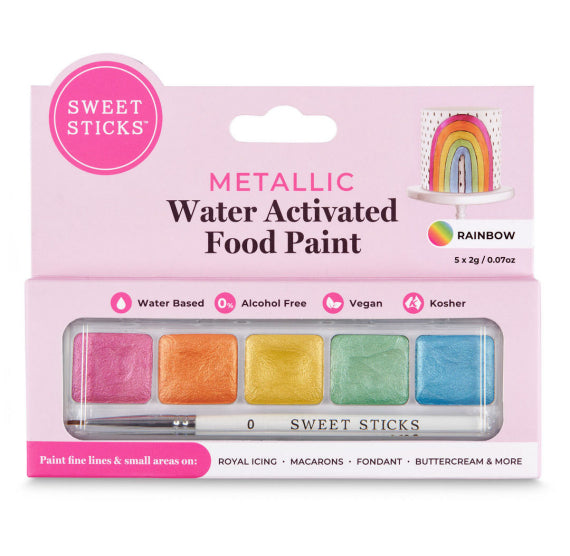 Mini Edible Art Paint Palette: Rainbow | www.sprinklebeesweet.com