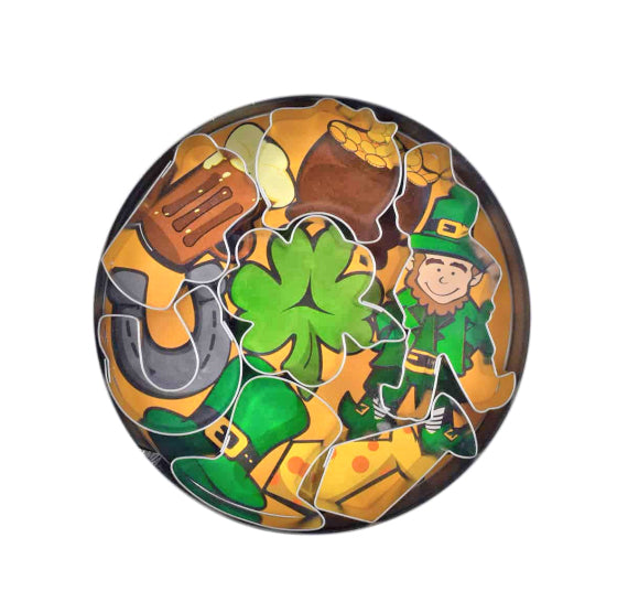 Mini Irish Cookie Cutters Set in Tin | www.sprinklebeesweet.com