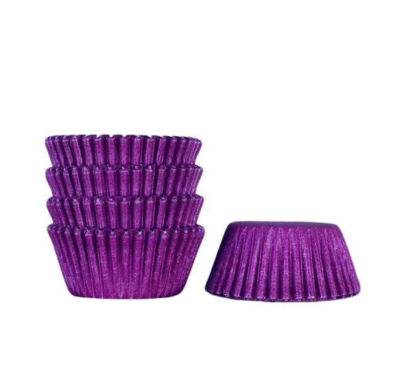 Bulk Mini Violet Cupcake Liners: Solid | www.sprinklebeesweet.com