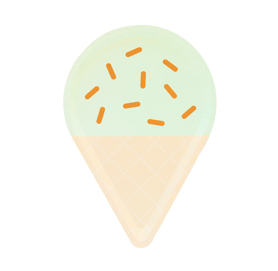 Ice Cream Cone Plates: Pastel | www.sprinklebeesweet.com