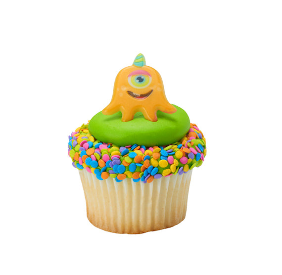 Monster Cupcake Topper Rings | www.sprinklebeesweet.com