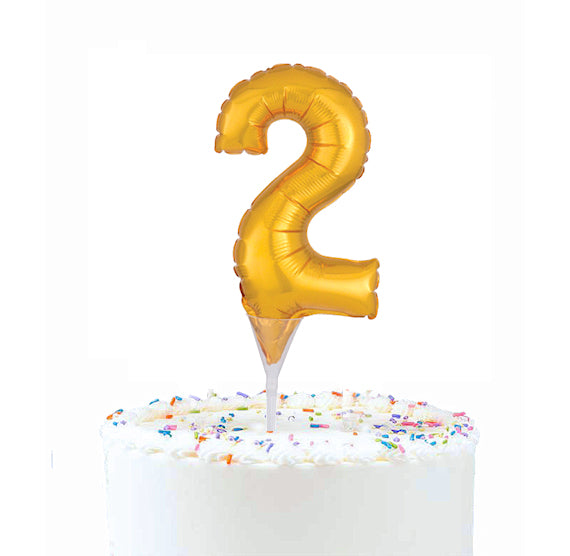 Inflatable Balloon Cake Topper: Number 2 | www.sprinklebeesweet.com