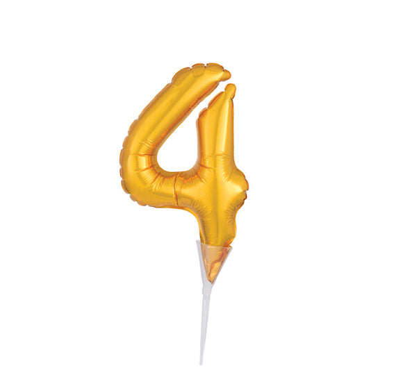Inflatable Balloon Cake Topper: Number 4 | www.sprinklebeesweet.com