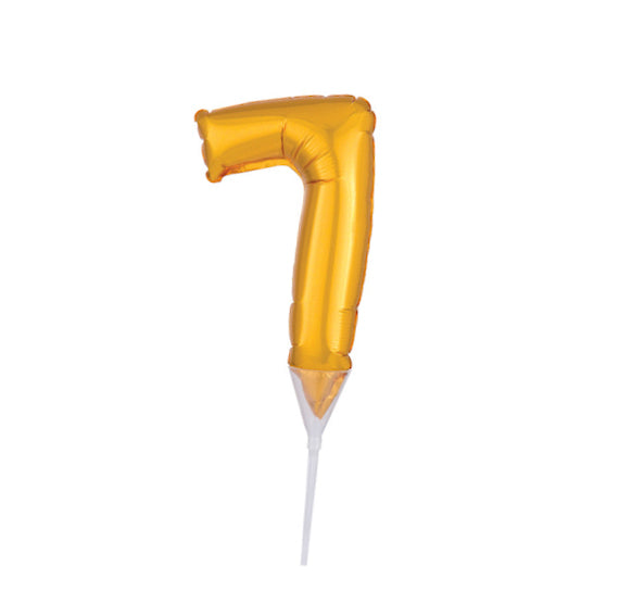 Inflatable Balloon Cake Topper: Number 7 | www.sprinklebeesweet.com