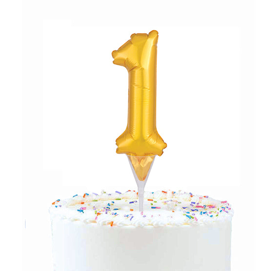 Inflatable Balloon Cake Topper: Number 1 | www.sprinklebeesweet.com