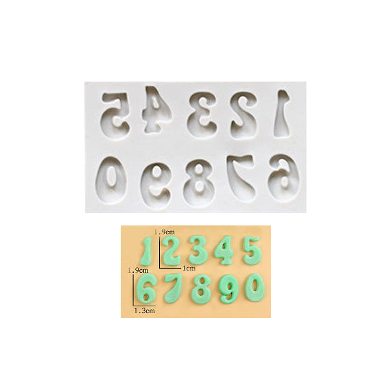 Funky Font Numbers + Letters Mold Set | www.sprinklebeesweet.com