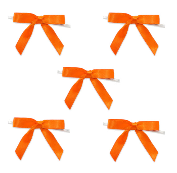 Orange Bows with Ties: 2" | www.sprinklebeesweet.com