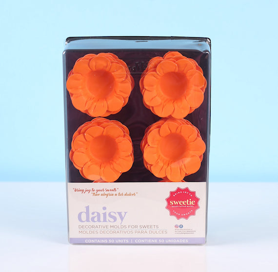 Daisy Flower Candy Cups: Orange | www.sprinklebeesweet.com