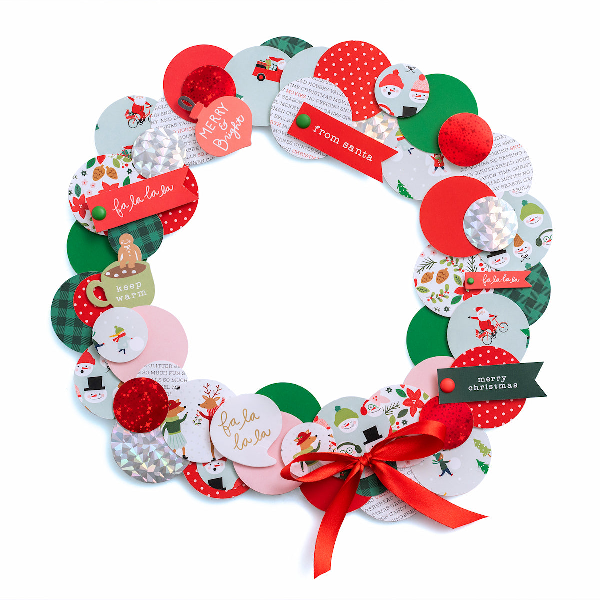 Pebbles Christmas Gift Tags + Ephemera with Sayings | www.sprinklebeesweet.com