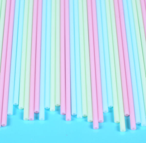 Pastel Lollipop Sticks: 6" - 3 Color Set | www.sprinklebeesweet.com