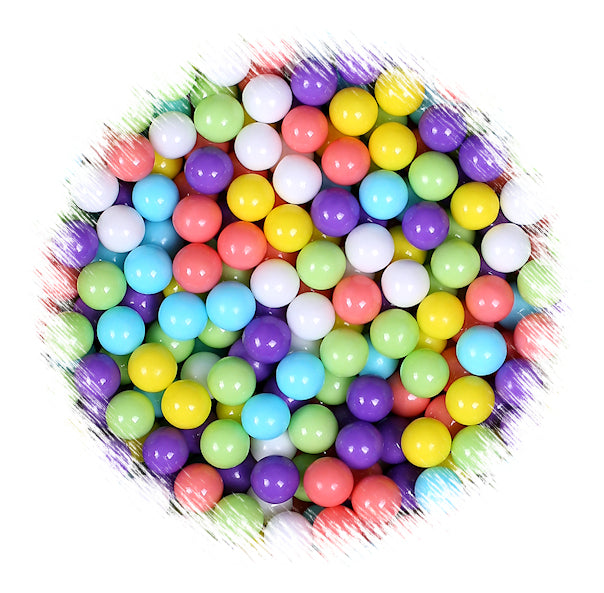 Pastel Rainbow Sugar Pearls: 7mm | www.sprinklebeesweet.com