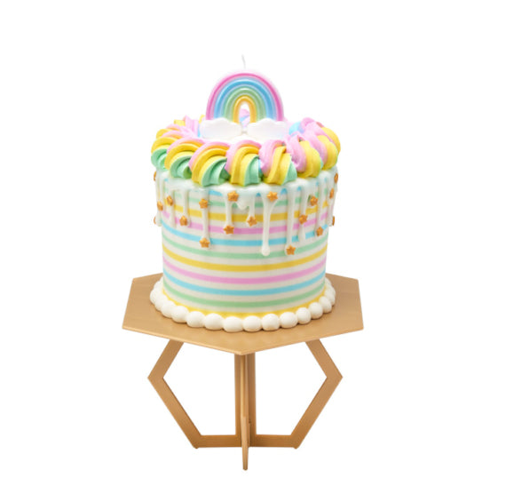 Rainbow Shaped Birthday Candle: Pastel | www.sprinklebeesweet.com