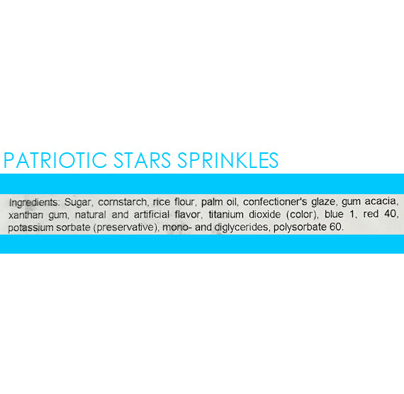 Patriotic Star Sprinkles | www.sprinklebeesweet.com