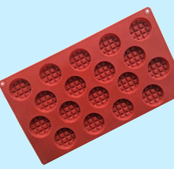 Round Waffle Candy Mold | www.sprinklebeesweet.com