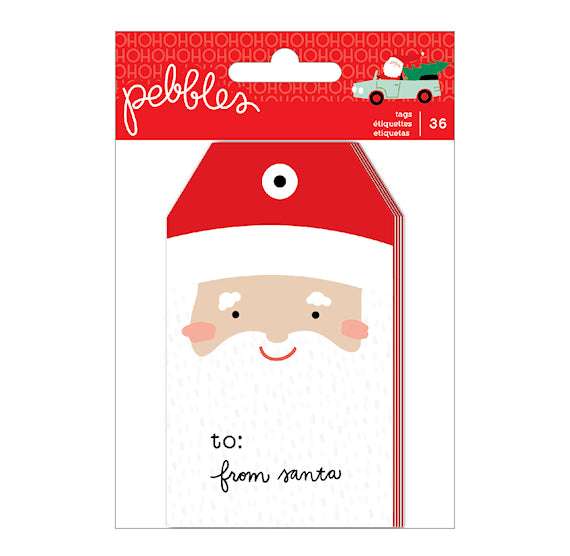 Pebbles Christmas Gift Tags: Merry Little Christmas | www.sprinklebeesweet.com