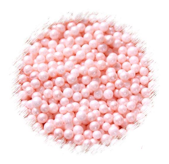 Mini Sugar Pearls: Light Pink | www.sprinklebeesweet.com