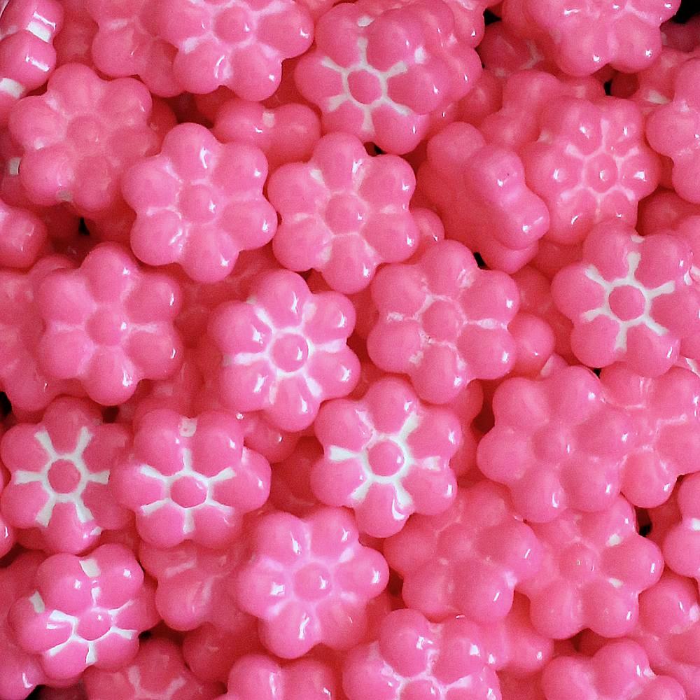Pink Flower Candy Sprinkles | www.sprinklebeesweet.com