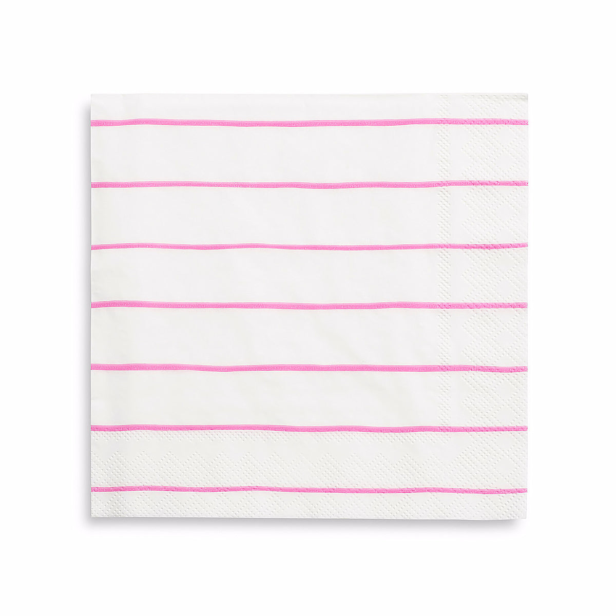 Striped Pink Napkins: Large | www.sprinklebeesweet.com