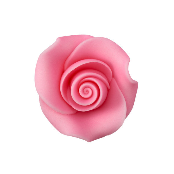 Edible Pink Fondant Roses: 1.5" | www.sprinklebeesweet.com