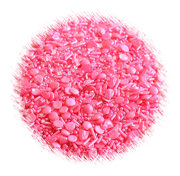 Sprinklefetti™ Sparkle Pink Sprinkle Mix | www.sprinklebeesweet.com