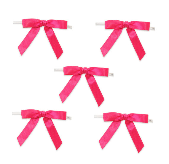 Pink Bows with Ties: 2" | www.sprinklebeesweet.com