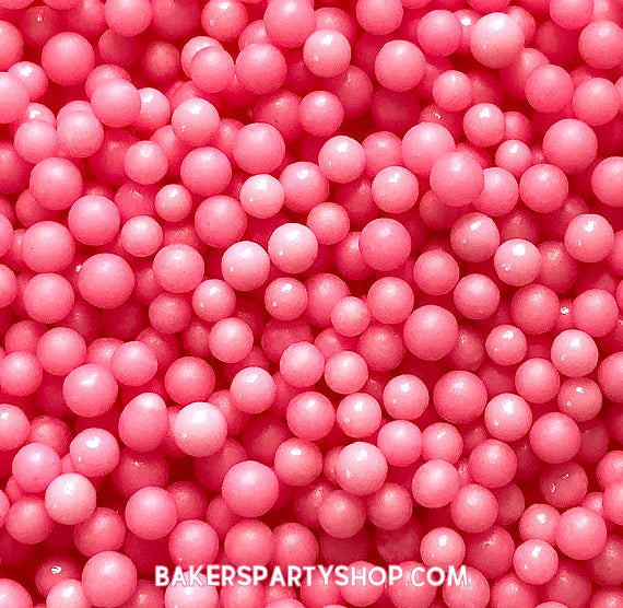 Pink Sugar Pearls: 4mm | www.sprinklebeesweet.com