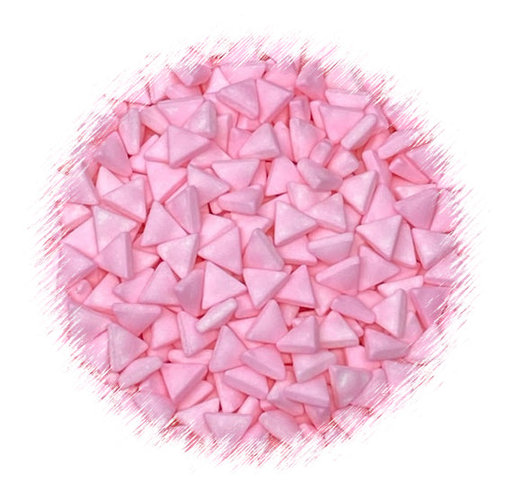 Pink Triangle Candy Sprinkles | www.sprinklebeesweet.com