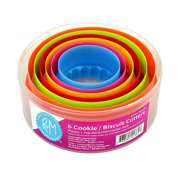 Round + Fluted Cookie Cutter Set of 5 | www.sprinklebeesweet.com