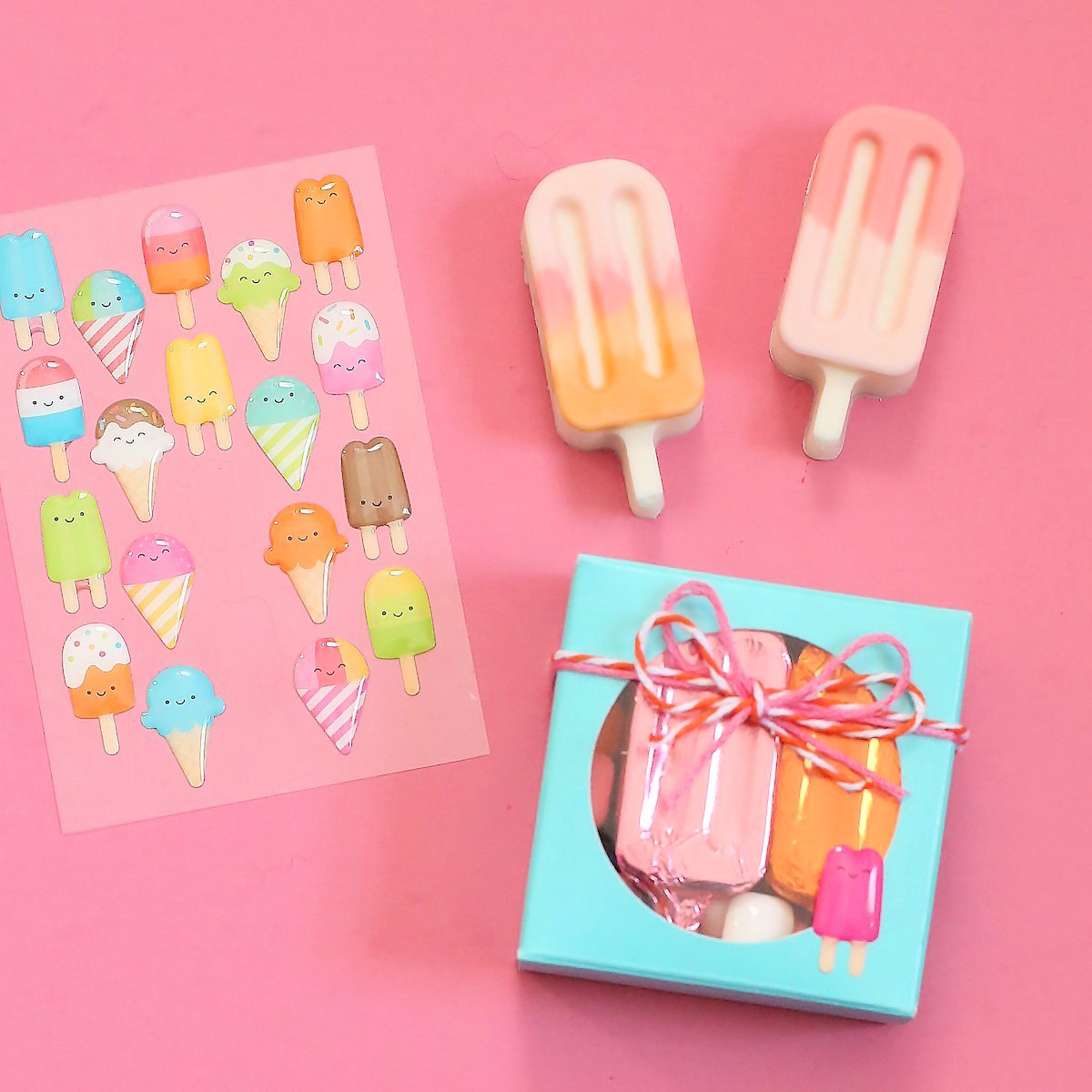 Glossy Summer Sweets Stickers | www.sprinklebeesweet.com