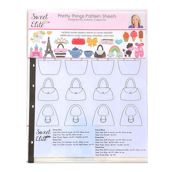 Pretty Things Icing Templates: Pattern Sheets | www.sprinklebeesweet.com