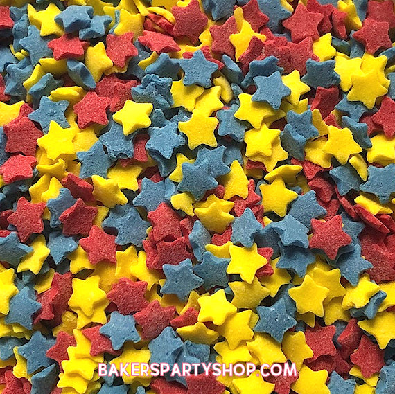 Primary Star Sprinkles | www.sprinklebeesweet.com