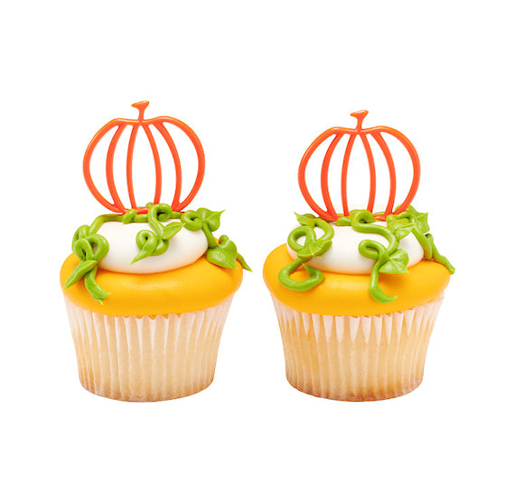 Pumpkin Cupcake Picks | www.sprinklebeesweet.com
