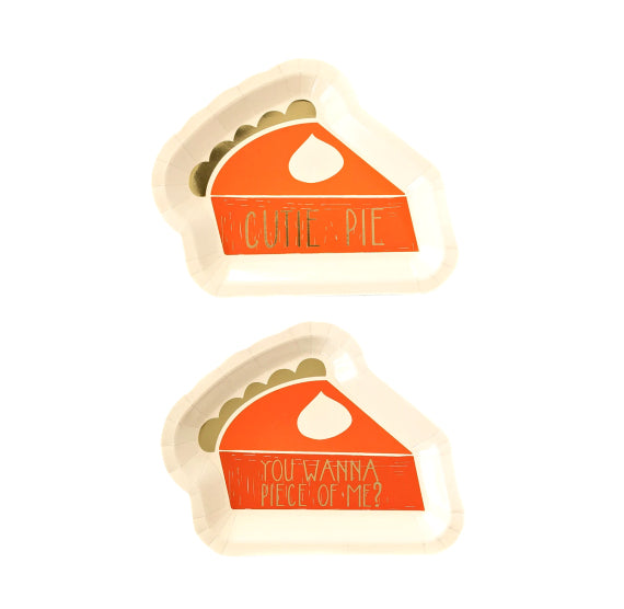 Pumpkin Pie Shaped Plates | www.sprinklebeesweet.com