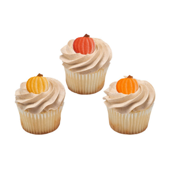 Pumpkin Sugar Toppers | www.sprinklebeesweet.com