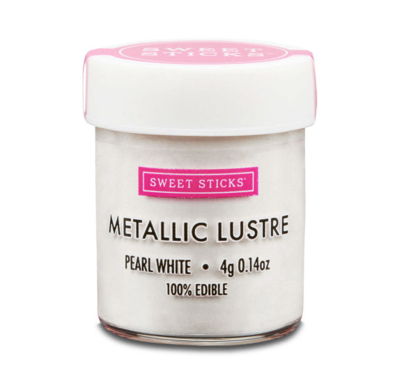 Pearl White Luster Dust: Two Sizes Available | www.sprinklebeesweet.com