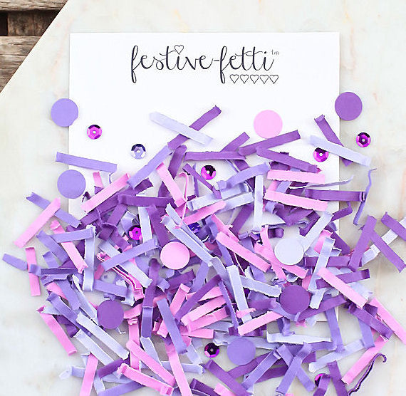 Festive Fetti Ombre Purple Confetti | www.sprinklebeesweet.com