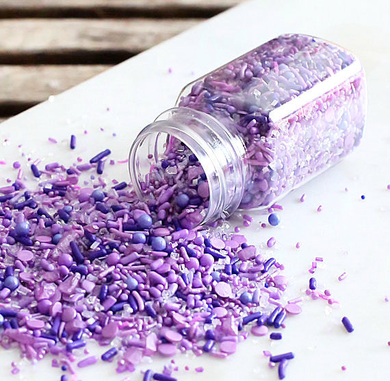 Bulk Sprinklefetti Sprinkle Mix: Purple Ombre | www.sprinklebeesweet.com