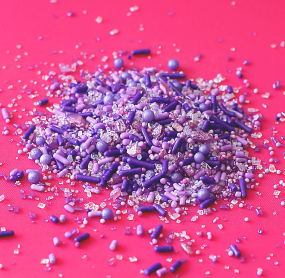 Bulk Sprinklefetti Sprinkle Mix: Purple Ombre | www.sprinklebeesweet.com