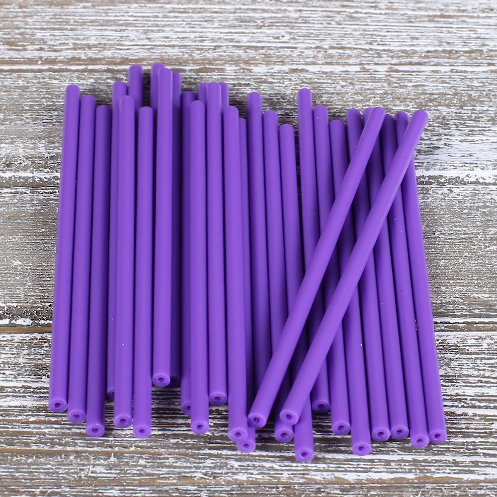Purple Lollipop Sticks: 4.5" | www.sprinklebeesweet.com