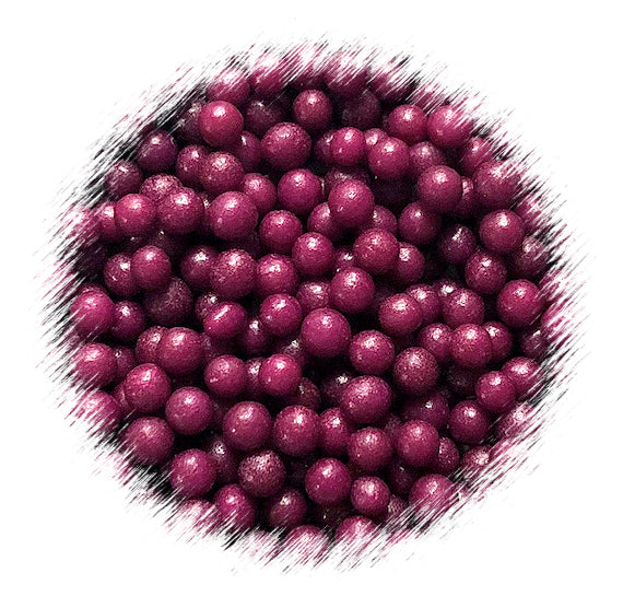 Purple Sugar Pearls: 4mm | www.sprinklebeesweet.com
