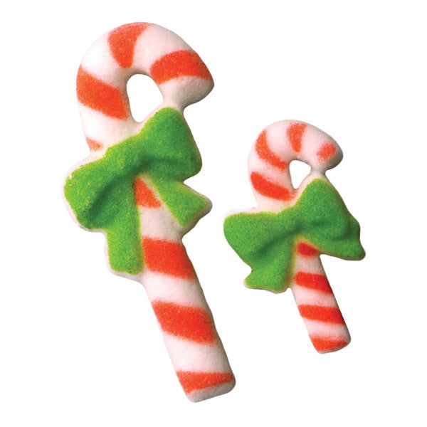 Candy Cane Sugar Toppers | www.sprinklebeesweet.com