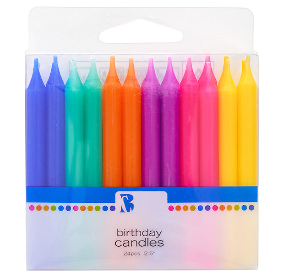 Rainbow Birthday Candles | www.sprinklebeesweet.com